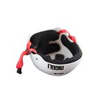 CAPACETE BRANCO FOSCO FITA VERMELHA IRON PROFISSIONAL