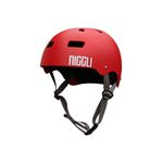 CAPACETE VERMELHO FOSCO IRON PROFISSIONAL