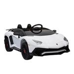 Carrinho Elétrico Lamborghini Aventador Branco 12v