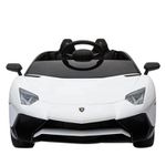 Carrinho Elétrico Lamborghini Aventador Branco 12v