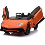 Carrinho Elétrico Lamborghini Aventador Laranja 12v