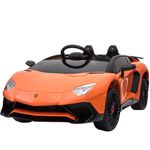Carrinho Elétrico Lamborghini Aventador Laranja 12v