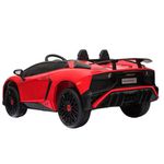 Carrinho Elétrico Lamborghini Aventador Vermelho 12v