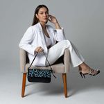 Bolsa de Couro Griffazzi Onça Azul