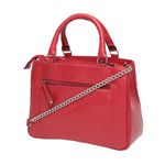 Bolsa Estruturada de Couro Griffazzi Vermelha