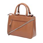 Bolsa Estruturada de Couro Griffazzi Caramelo