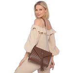 Bolsa de Couro Griffazzi Estruturada Marrom