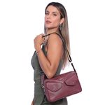 Bolsa de Couro Griffazzi Bordô