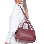 Bolsas Couro Griffazzi Bordô