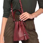 Bolsa de Couro Griffazzi Bordô