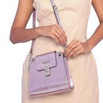 Bolsa de Couro Griffazzi Lilás