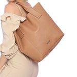Bolsa Sacola em Couro Griffazzi Rose