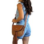 Bolsa de Couro Griffazzi Caramelo