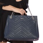Bolsa Couro Griffazzi Azul Marinho