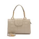 Bolsa de Couro Luxo Griffazzi Off White