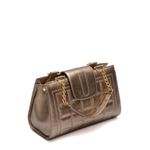 Bolsa de Couro Luxo Griffazzi Prata Velho