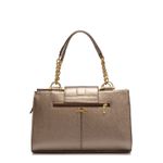 Bolsa de Couro Luxo Griffazzi Prata Velho