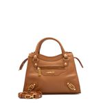 Bolsa de Couro Transversal Griffazzi Caramelo