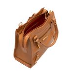 Bolsa de Couro Transversal Griffazzi Caramelo
