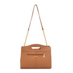 Bolsa de Couro Griffazzi Ombro Caramelo