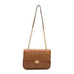 Bolsa de Couro Tiracolo Griffazzi Caramelo