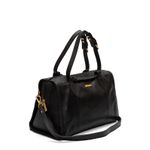 Bolsa Bau de Couro Griffazzi Preta
