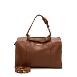 Bolsa Bau de Couro Griffazzi Marrom