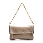 Bolsa Clutch de Couro Griffazzi Prata