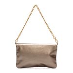 Bolsa Clutch de Couro Griffazzi Prata