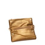 Bolsa Clutch de Couro Griffazzi Bronze
