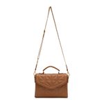 Bolsa de Couro Transversal Griffazzi Caramelo