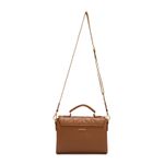 Bolsa de Couro Transversal Griffazzi Caramelo