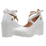 Sapato Scarpin Boneca Vitória Branco