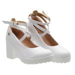 Sapato Scarpin Boneca Vitória Branco