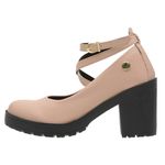 Sapato Scarpin Boneca Vitória Nude Sola Preta