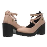 Sapato Scarpin Boneca Vitória Nude Sola Preta