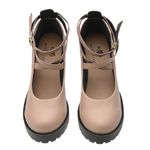 Sapato Scarpin Boneca Vitória Nude Sola Preta