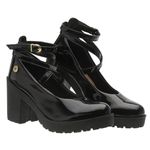 Sapato Scarpin Boneca Vitória Preto Verniz