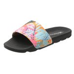 Chinelo Slide Cancún Preto Flamingo
