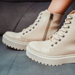Coturno Plataforma Anita Off White