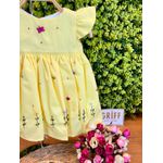 Vestido Jardim Fru-fru Amarelo