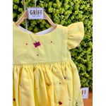 Vestido Jardim Fru-fru Amarelo