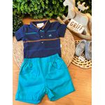 Conjunto Body Polo + Short Bebê