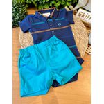 Conjunto Body Polo + Short Bebê