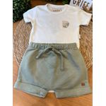 Conjunto Body + Short Moletinho Coqueiros