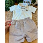 Conjunto Body + Short Bebê Avião