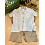 Conjunto Bata Menino + Bermuda