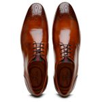 SAPATO SOCIAL DERBY BROGUE WHISKY