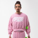 BLUSA MOLETINHO SUX OVERSIZED CROPPED CLASSICS ROSA