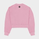 BLUSA MOLETINHO SUX OVERSIZED CROPPED CLASSICS ROSA